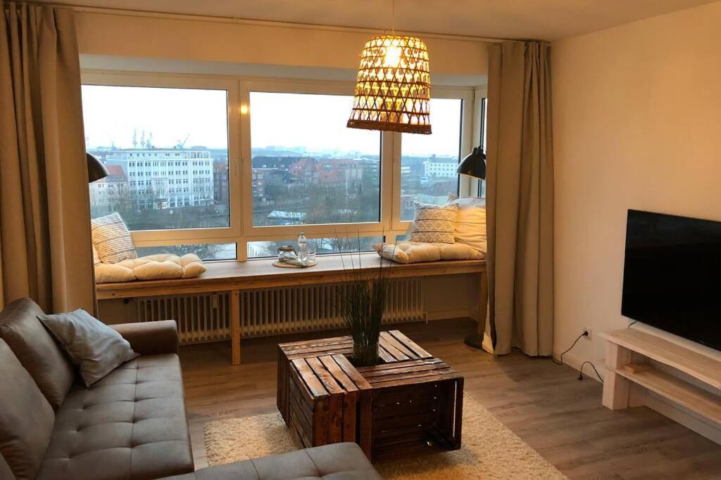 Yachtpanorama Weser Und Yachthafenblick 1 Zi 7Og Bremerhaven Exterior photo